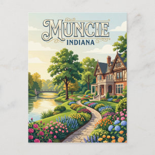 Carte Postale Muncie, Indiana
