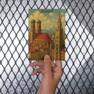Carte Postale Munich Bavière Allemagne Vintage voyage