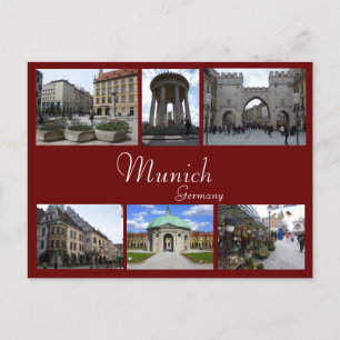 Carte Postale Munich Collage
