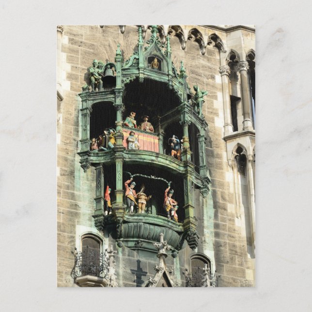 Carte Postale munich neues rathaus glockenspiel (Devant)