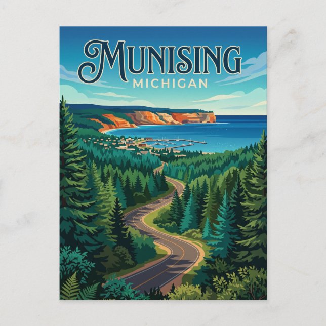 Carte Postale Munising États-Unis (Devant)
