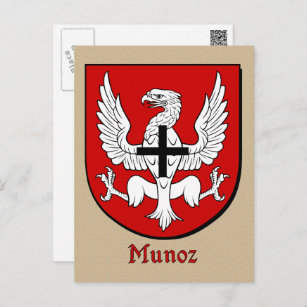 Carte Postale Munoz Bouclier héraldique ancestral