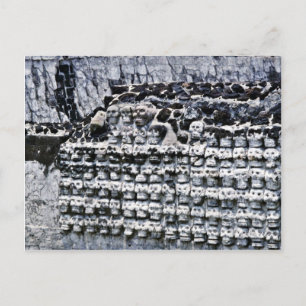 Carte Postale Mur De Crânes À Templo Mayor, Mexico