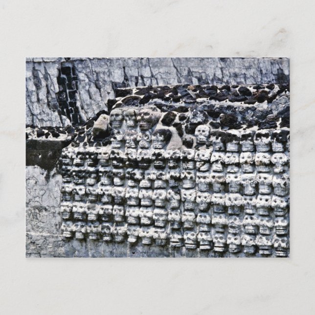 Carte Postale Mur De Crânes À Templo Mayor, Mexico (Devant)