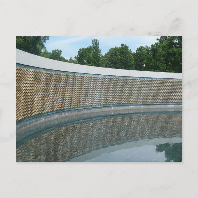 Carte Postale Mur de la liberté du mémorial de la WWII à Washing (Devant)