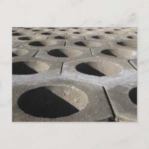 Carte Postale Mur de soutènement de plage motif photographie