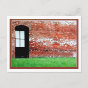Carte Postale Mur en brique avec porte
