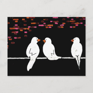 Carte Postale mur en brique : mur en graffiti
