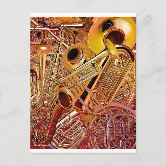 Carte Postale Mur en laiton (Devant)