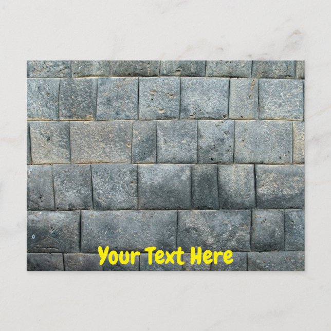 Carte Postale Mur inca personnalisable (Devant)