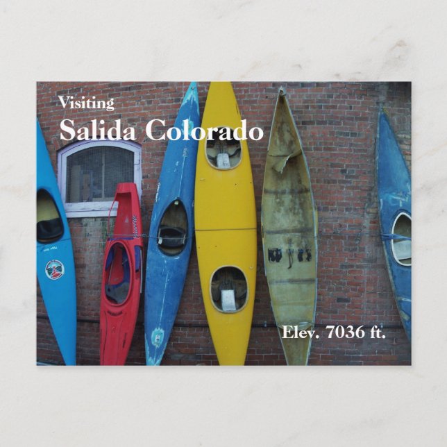 Carte Postale Mur Kayak (Devant)