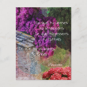 Carte Postale Mur, nature et message