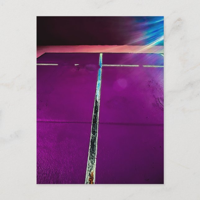 Carte Postale Mur violet | Sacramento (Devant)
