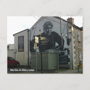 Carte Postale Murale murale Ernest Shackleton, Athy town, Irland