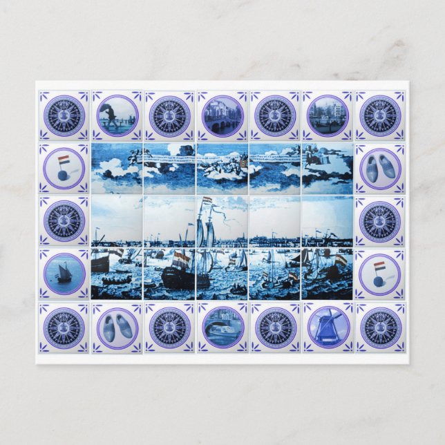 Carte postale murale vintage Holland Delsoftware S (Devant)