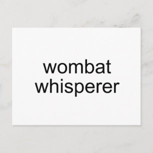 Carte Postale murer wombat