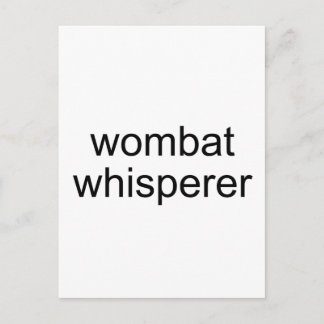 Carte Postale murer wombat