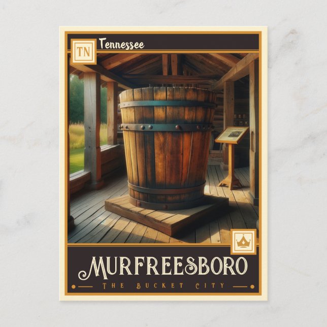Carte Postale Murfreesboro, Tennessee | VINTAGE (Devant)