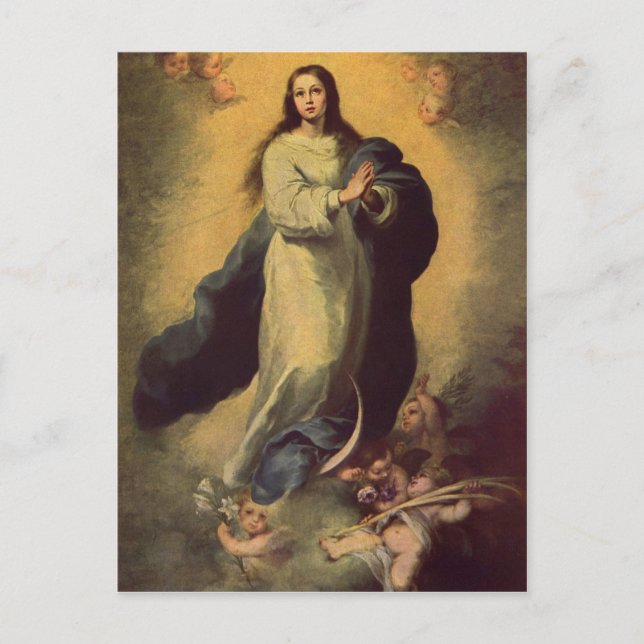 Carte Postale Murillo, Bartolom ? Esteban Perez Maria Immaculata (Devant)