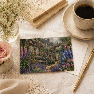 Carte Postale Murmures du jardin de cottage