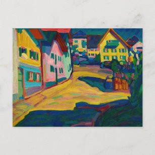 Carte Postale Murnau, Burggrabenstrasse, 1908 par Wassily Kandin