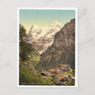 Carte Postale Murren, Alpes de DES d'hôtel, Bernese Oberland,