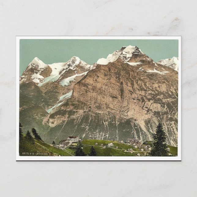 Carte Postale Murren, vue générale, Oberland bernois, Suisse (Devant)
