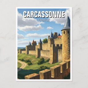 Carte Postale Murs de Carcassonne France Voyage