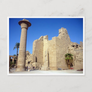 Carte Postale murs de karnak egypte
