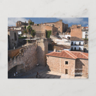 Carte Postale Murs en pierre de Caceres, Espagne