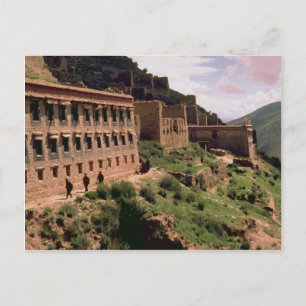 Carte Postale Murs et fenêtres, Tibet, Chine