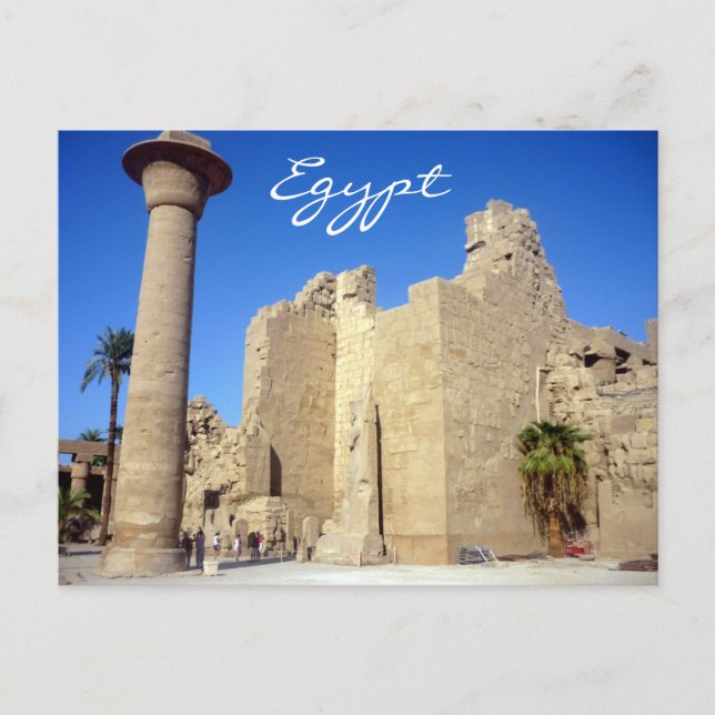 Carte Postale murs karnak (Devant)