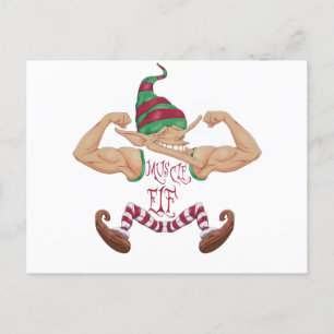 Carte Postale Muscle Elf