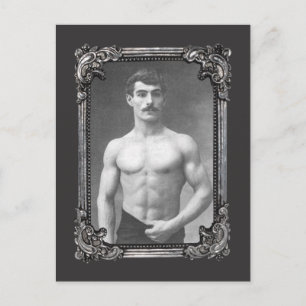Carte Postale Muscle vintage parisien