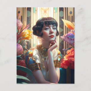 Carte Postale Muse pensive