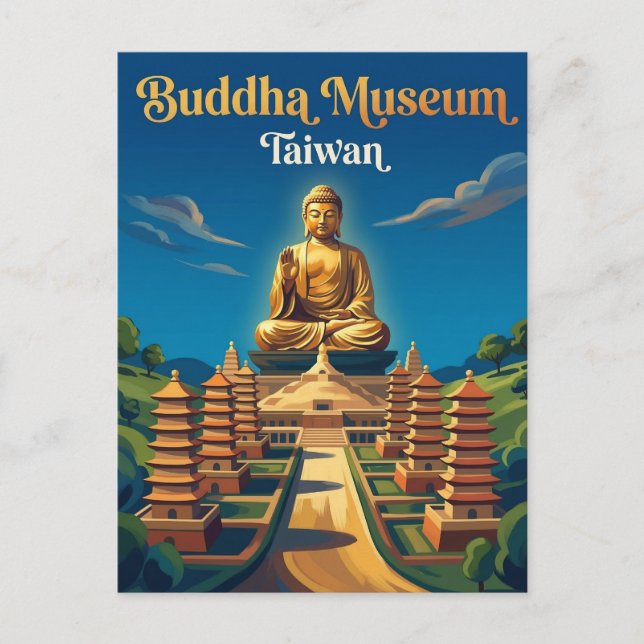 Carte Postale Musée Bouddha de Fo Guang Shan Taïwan (Devant)