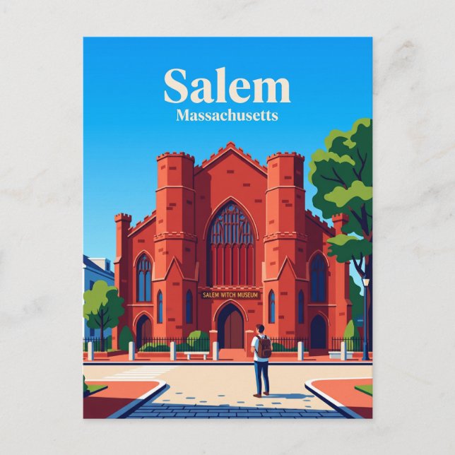 Carte Postale Musée des sorcières de Salem USA (Devant)
