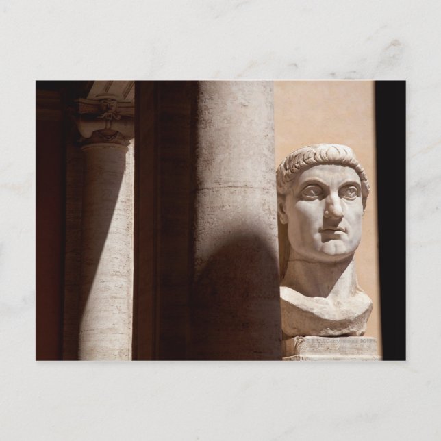 Carte Postale Musée du Capitole, face de buste de l'empereur con (Devant)