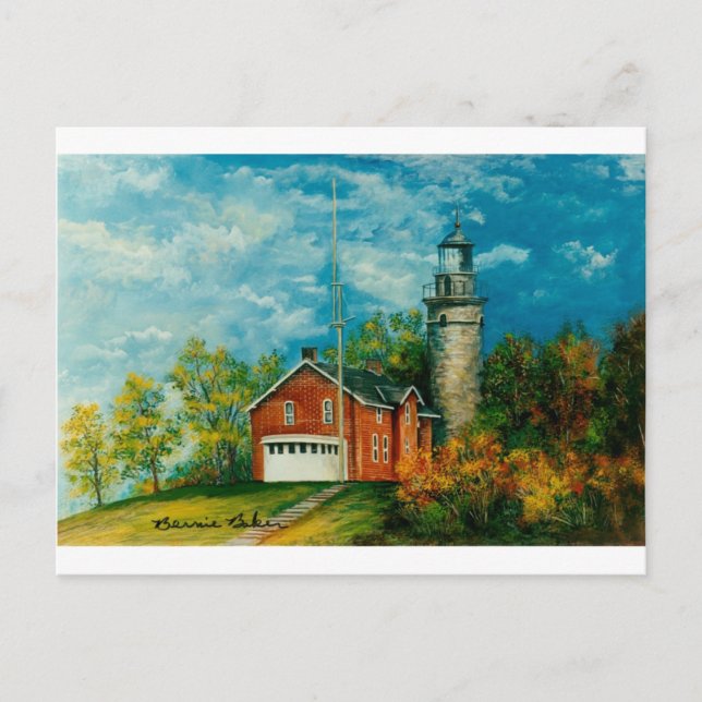 Carte Postale Musée du phare de Fairport 1997 (Devant)