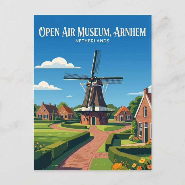 Carte Postale Musée en plein air des Pays-Bas Pays-Bas (Devant)