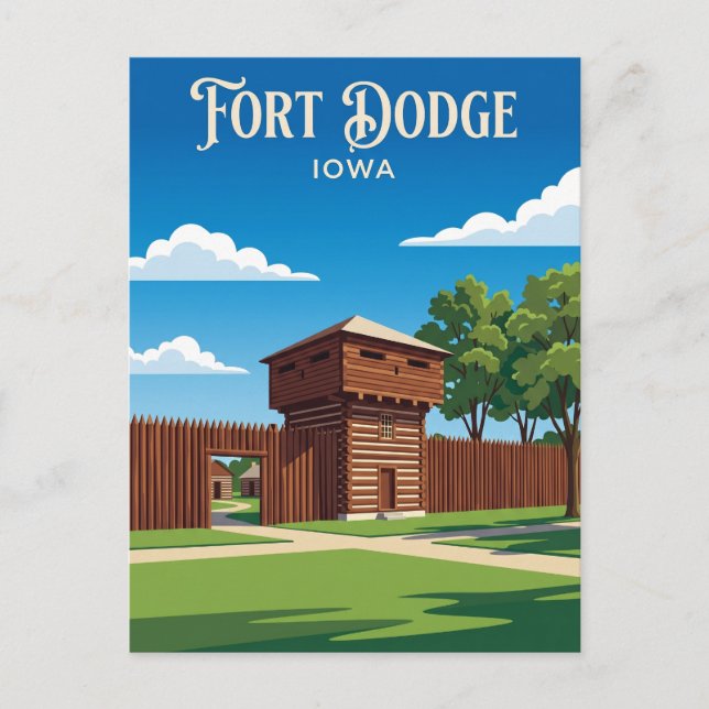 Carte Postale Musée Fort et Village de la Frontière USA (Devant)