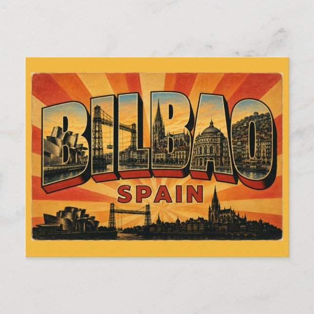 Carte Postale Musée Guggenheim de Bilbao en Espagne (Devant)