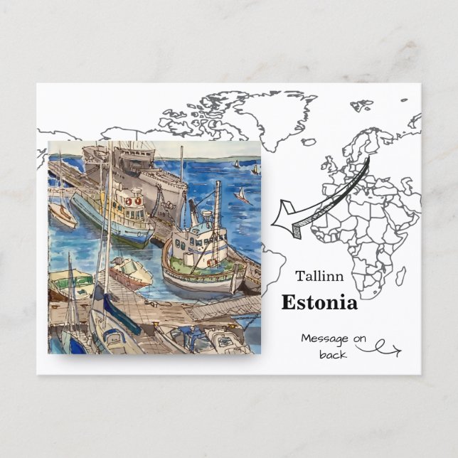 Carte Postale Musée Lennusadam, Tallinn Estonie (Devant)