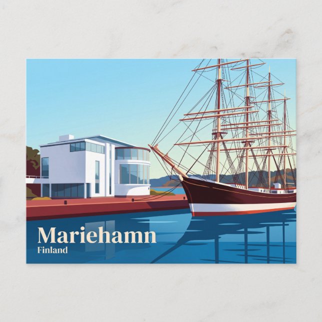 Carte Postale Musée maritime d'Åland Finlande (Devant)