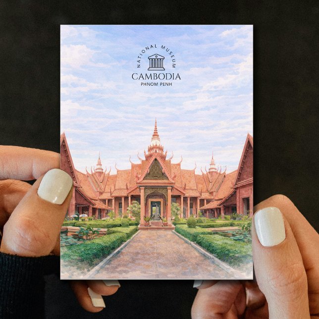 Carte Postale Musée national du Cambodge | Phnom Penh, Élégant (National Museum of Cambodia | Phnom Penh, Elegant Postcard)