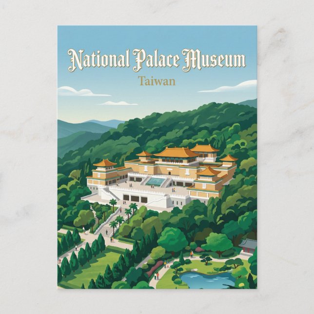 Carte Postale Musée national du palais de Taiwan (Devant)
