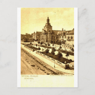 Carte Postale Musée national Munich Allemagne 1924 Vintage