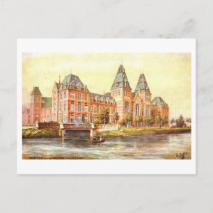 Carte Postale Musée Rijksmuseum, Amsterdam vintage