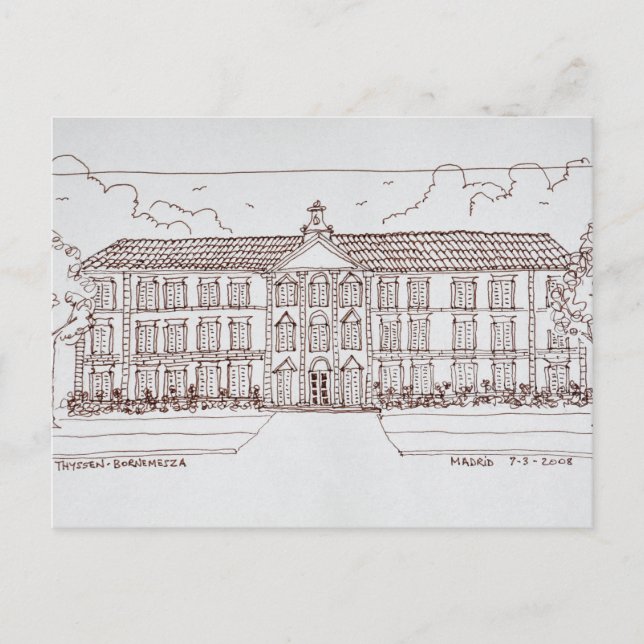 Carte Postale Musée Thyssen-Bornemisza | Madrid, Espagne (Devant)