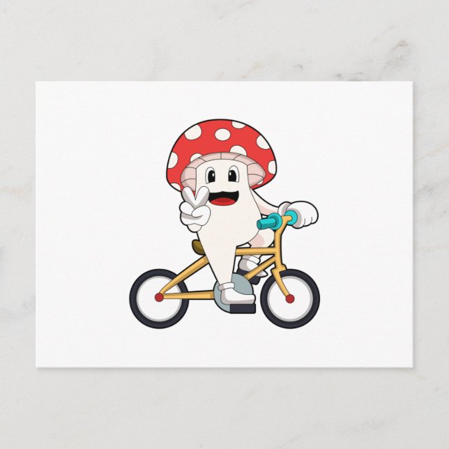 Carte Postale Mushroom with Bicycle.PNG (Devant)